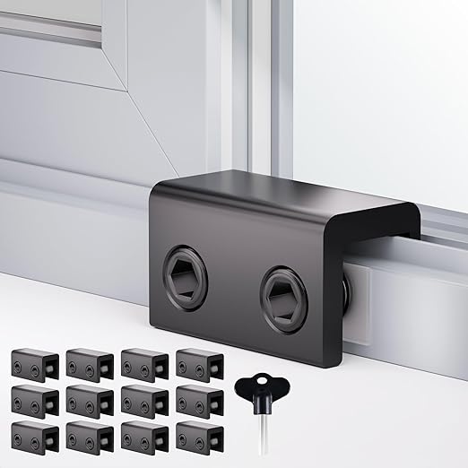 Window Locks, 12 Sets Sliding Window Locks, Sliding Door Lock ...