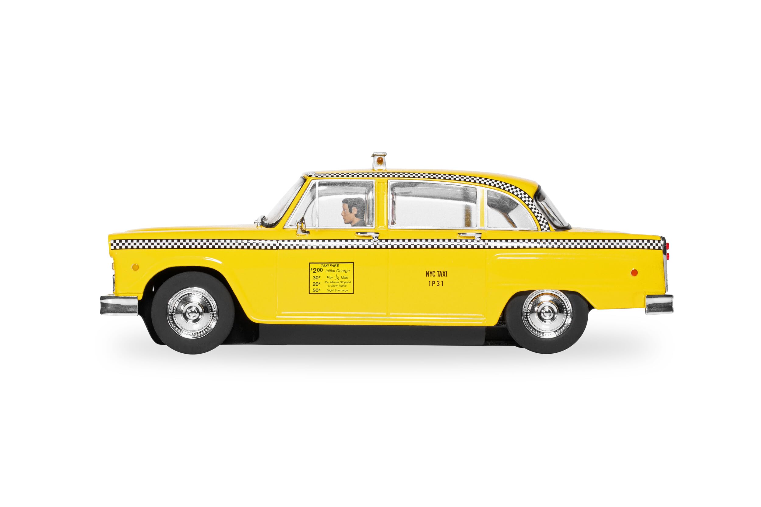 Scalextric Cars - C4432 1977 NYC Taxi - Coche con Ranura de Juguete para Uso en Pistas de Carreras o Set - Ideas de Regalo para niños pequeños y niñas de 5 años