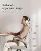 Hbada P1 Ergonomic Office Chair with Flip-Up Armrest, Swivel Computer Desk Chair with 2D Lumbar Support (Grey)