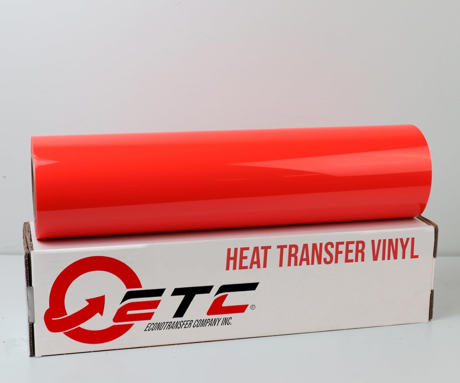 Puff Heat Transfer Vinyl- 20 inch Wide HTV Vinyl for Heat Press Iron on Vinyl for DIY T-Shirts Fabrics - EconoPuff Heat Transfer Vinyl (5 Yards, Infrared)