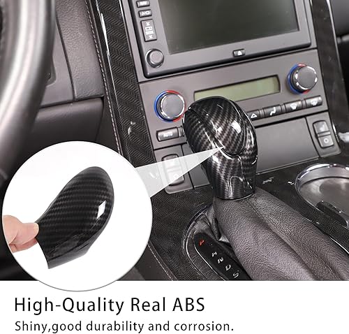 Miniatura 2 de PIUGILH Cubierta para la cabeza de la perilla de la palanca de cambios compatible con Corvette C6 2005-2013, accesorios interiores de la manija de