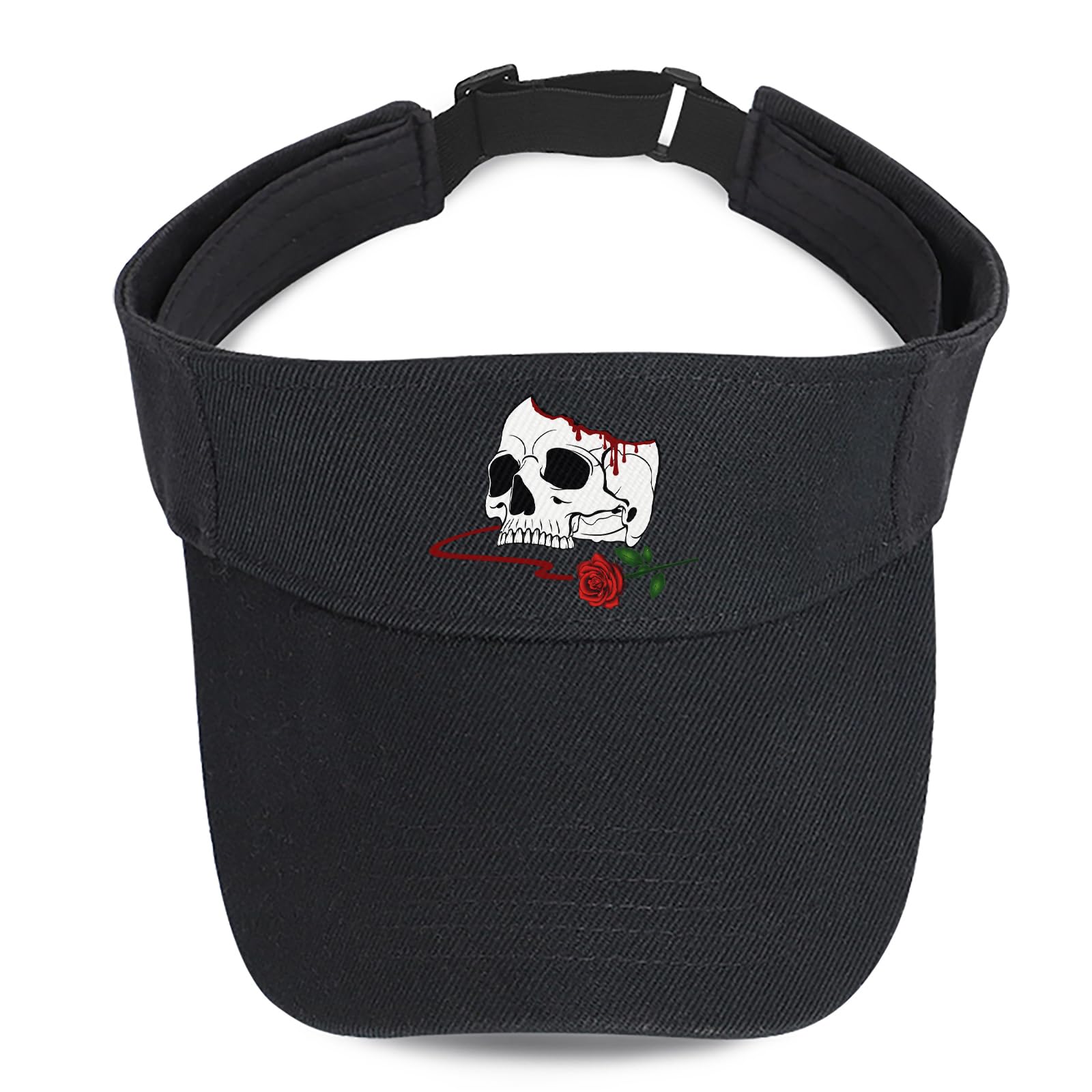 Visors Hat for Women Sun Hat for Men Empty Top Black Running Visors Comfortable UV Protection Sun Visor for Travel Cycling