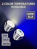 Vista 4 de MALORY Luces de piscina de bajo voltaje, acero inoxidable completo de 3 W, luz LED subacuática para estanque de natación subacuática, IP68