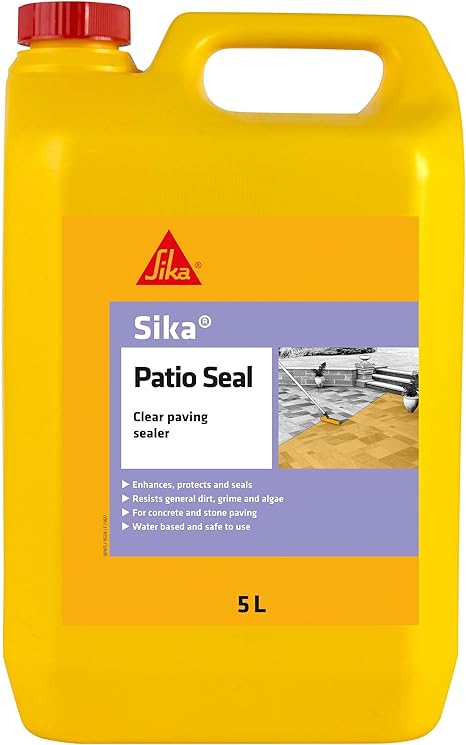 Sika Patio Seal Paving Water Base Sealer and Appearance Enhancer - Clear - 5 Litre