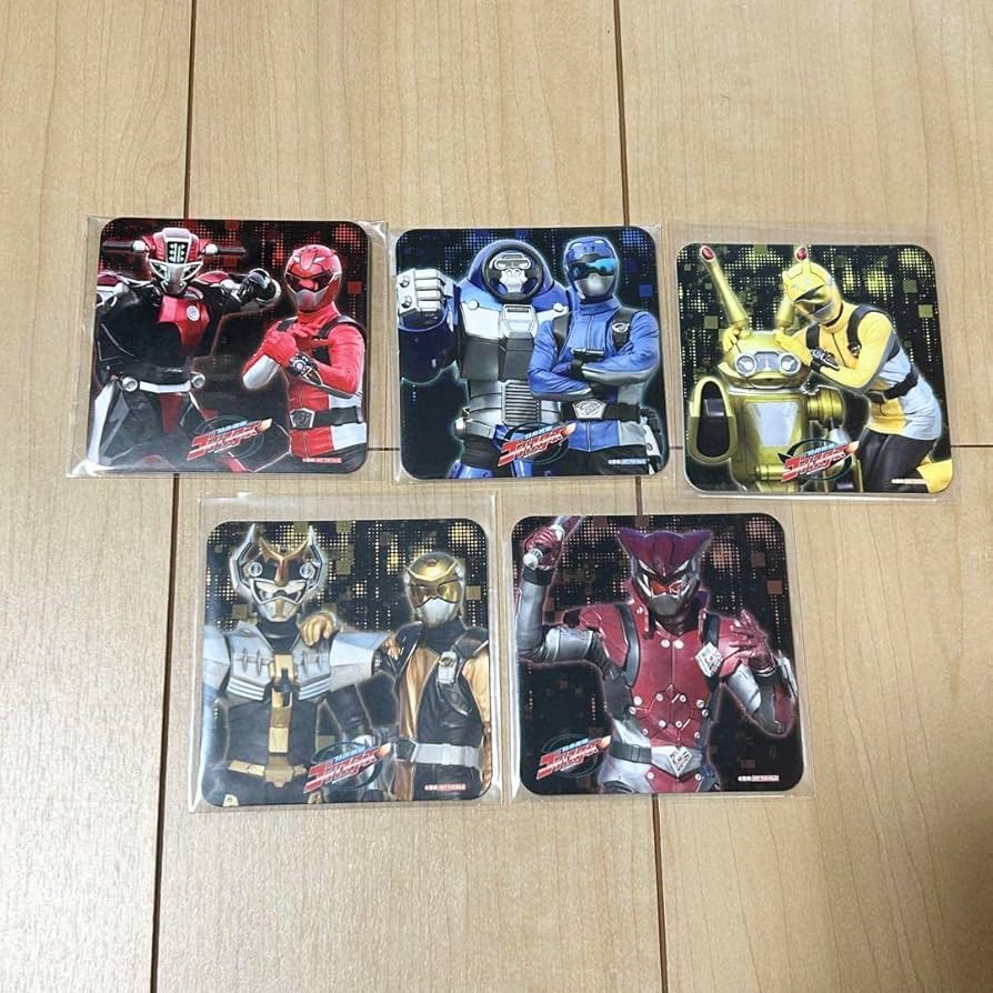 スーパー戦隊レストラン　コースター　まとめ売り スーパー戦隊ランド 戦隊レストラン コースター キングオー