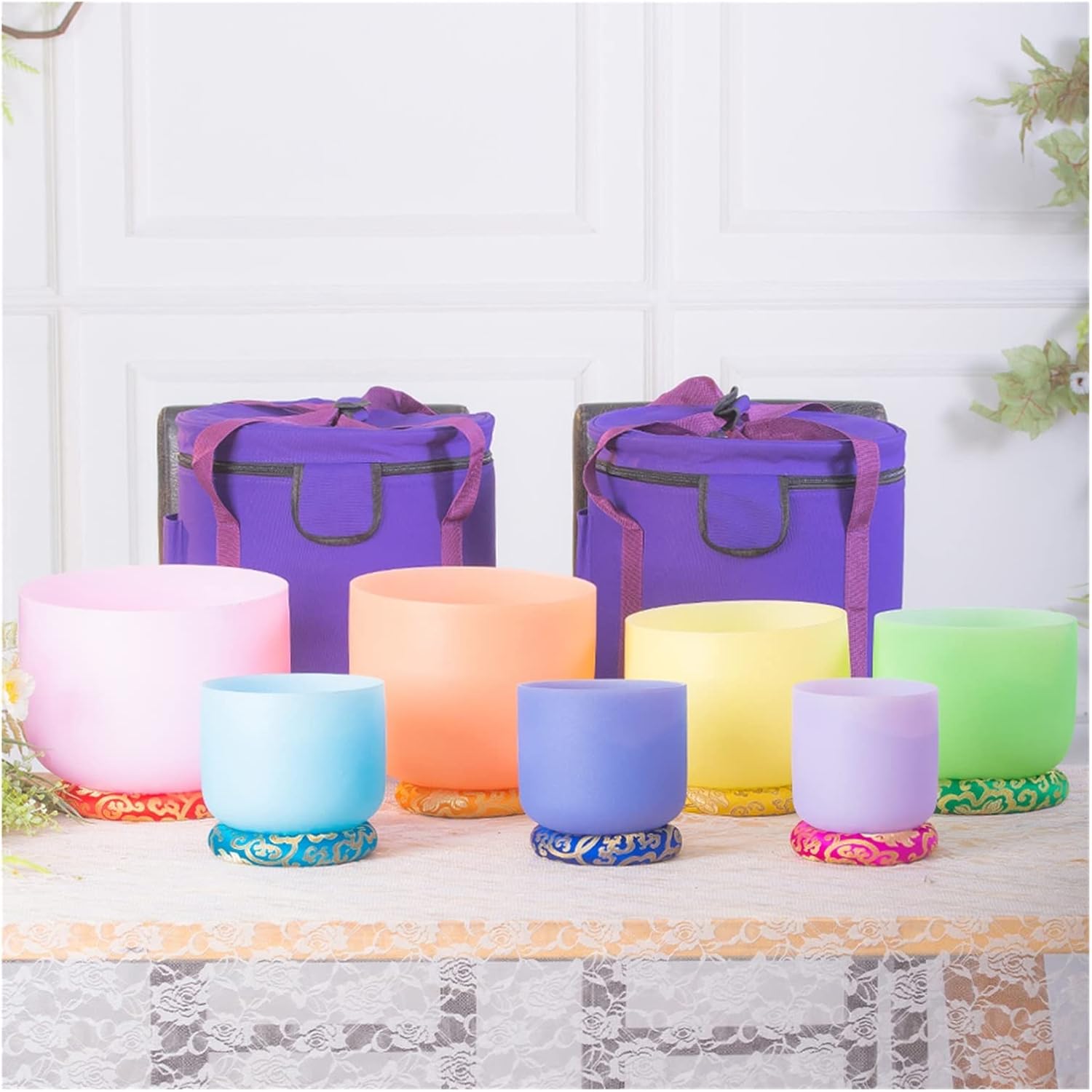 クリスタルシンギングボウル　　7点セット Amazon.co.jp: クリスタルシンギングボウル ヒーリングサウンドボウル