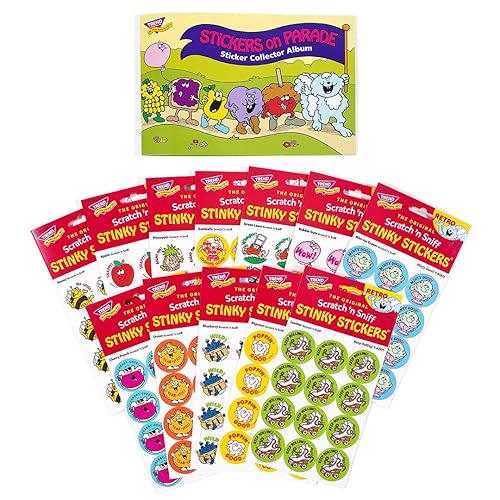 Stickers on Parade Retro Scratch 'n Sniff Stinky Sticker and