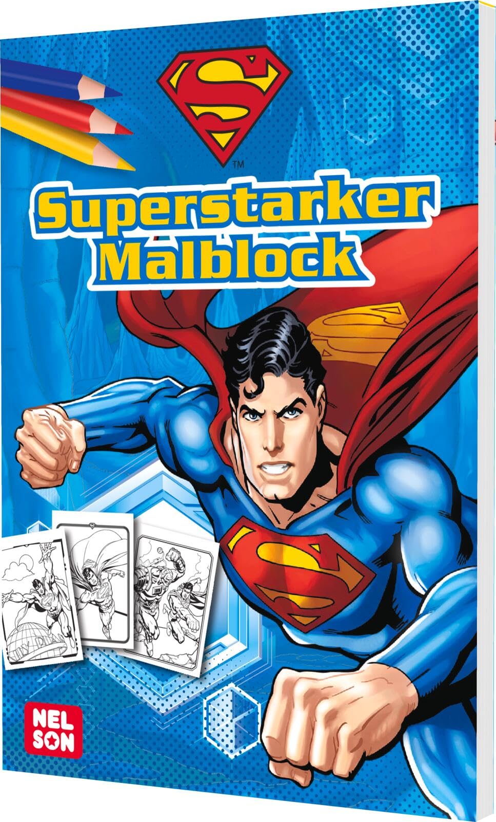 DC Superman: Superstarker Malblock: Mehr als 60 Ausmalbilder mit dem Superhelden ab 4 Jahren