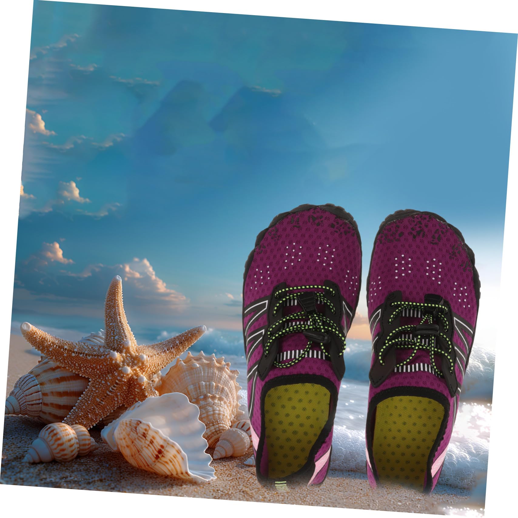 Unisex Wasserschuhe Leicht Atmungsaktiv Schnell Trocknend Outdoor Strandschuhe für Damen Herren Pool Schwimmen Strand