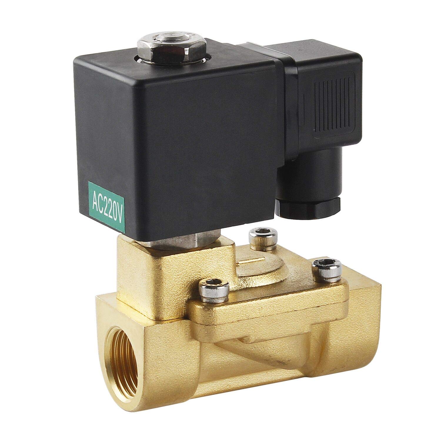 Forever Speed Electrovanne laiton Electrovanne Electrovanne 230v, servocommandée, eau gazole (G1 / 2 "0.3-16bar / Nc)