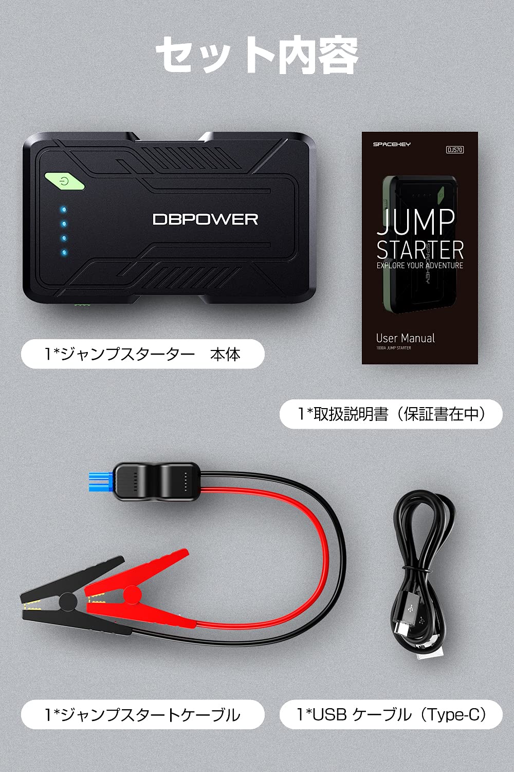 八6661【美品】DBPOWER 充電器 ジャンプスターター DJS20 八6661【美品】DBPOWER 充電器 ジャンプスターター DJS20 Amazon.co.jp