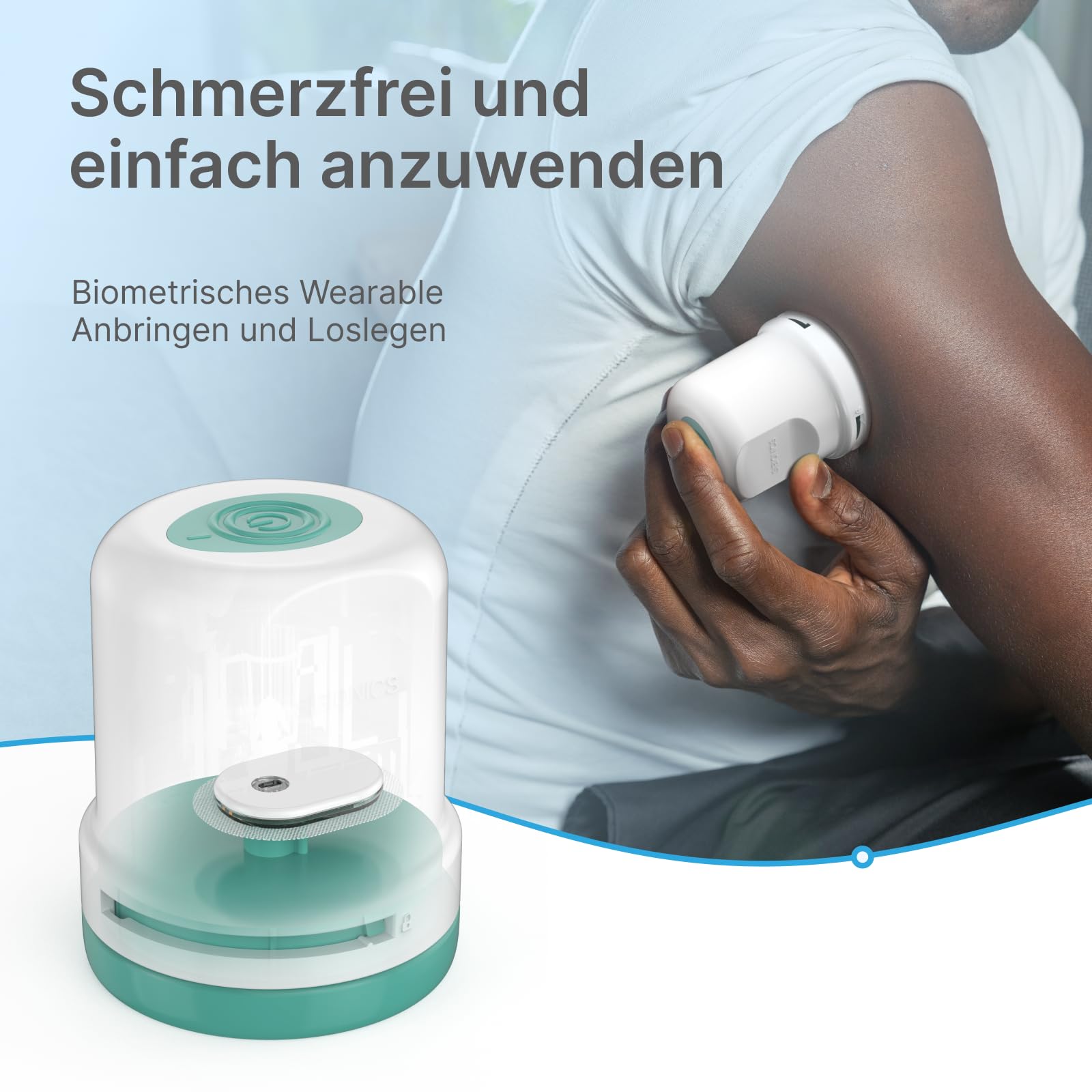 SIBIO KS3 Kontinuierlicher Keton-Monitor CKM, 14-Tage-Echtzeit-Keto-Biosensor, 5-Minuten-Daten für die Keto-Diät