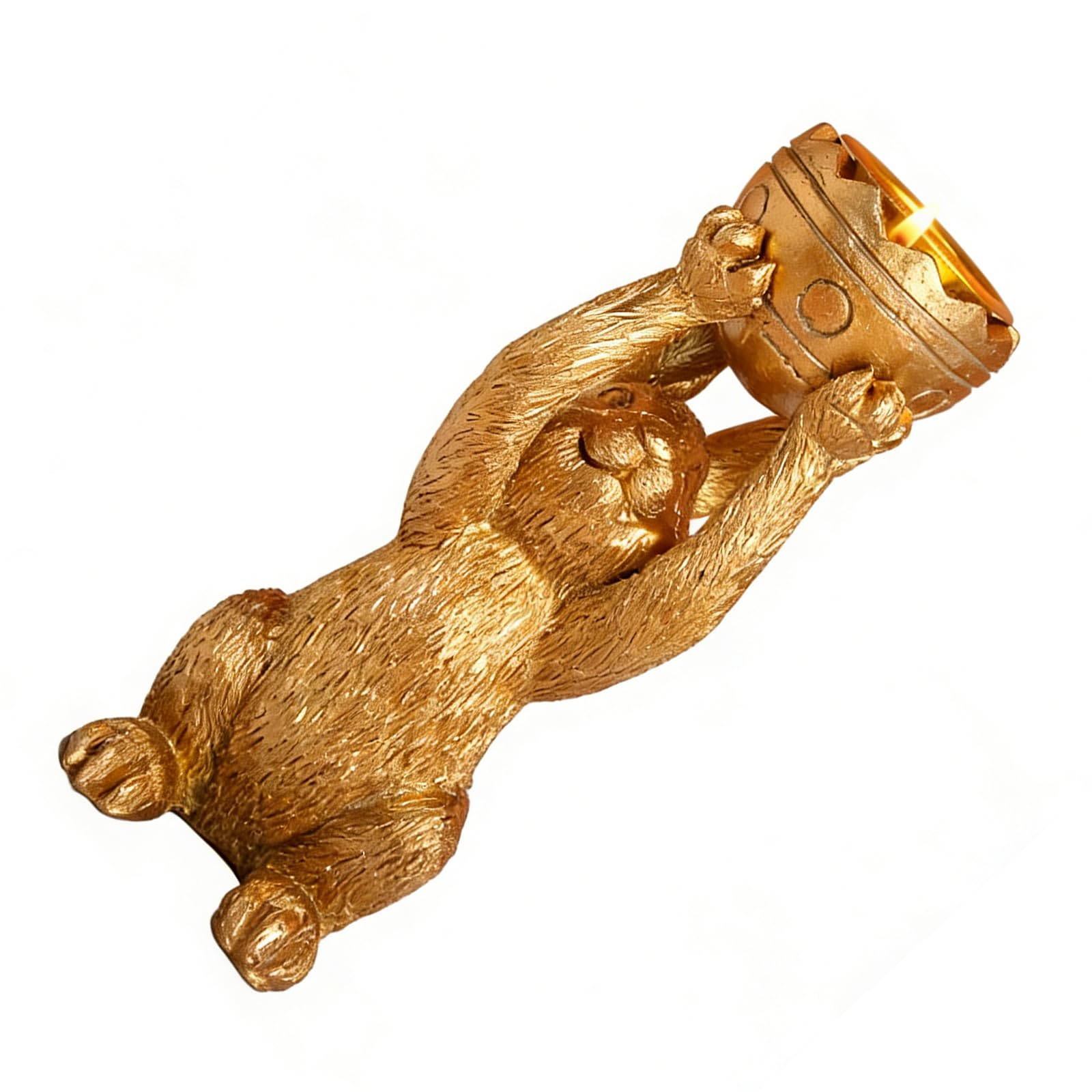 OSNIYAW Handcrafted Resin Creature Holder in Gold and Brown Adds Farmhouse Appeal to Any Room Easter Party Supplies