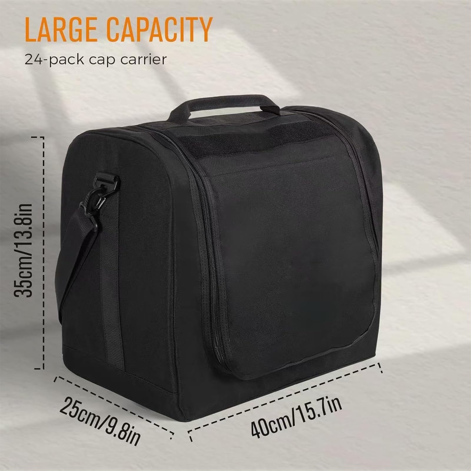 Organizador portátil de dos niveles para gorras, ideal para viajes, impermeable, para accesorios deportivos, gorras de béisbol, bolsa de viaje