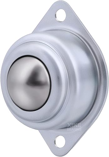 Miniatura 3 de XiKe 8 rodamientos de transferencia de bolas de rodillo de 1 pulgada, ruedas universales de bolas de rotación de 360, unidad de transferencia de