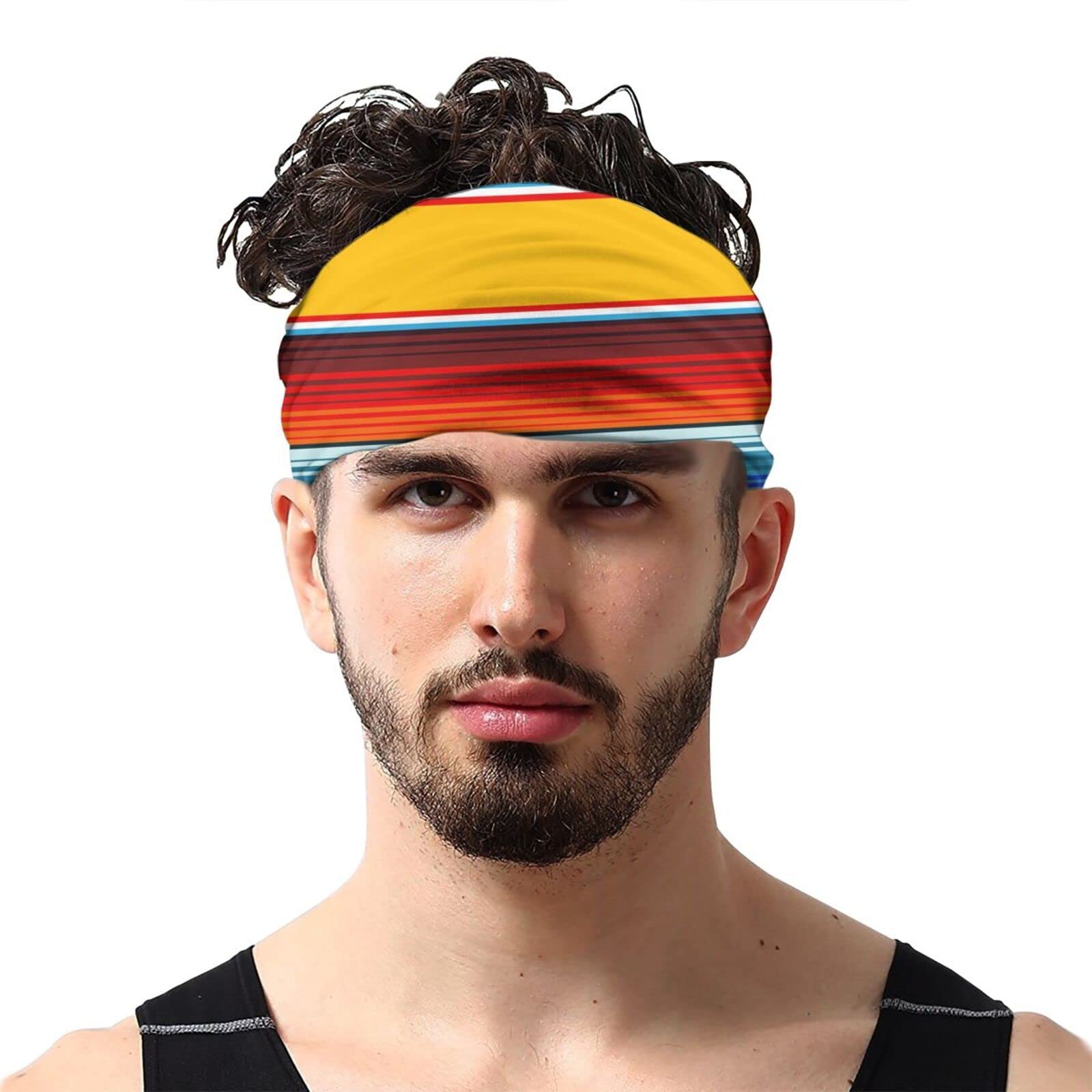 Mexican Colorful Sarape Multi-Functional Headband Face Mask Sports Bandana Cycling Scarf Neck Headwear