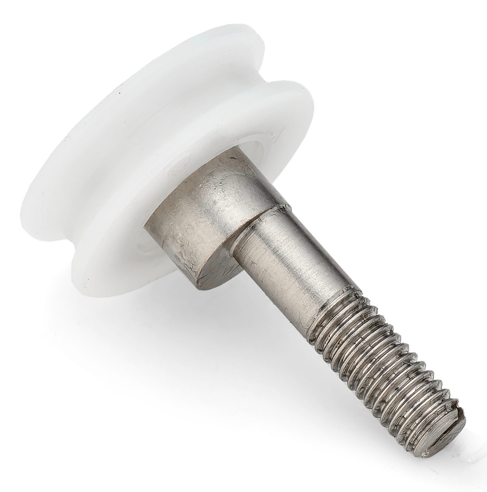ShowerPart 4x V-Grooved Shower Door Rollers, Nylon, 19mm Diameter, 6mm Thickness, Classic Style