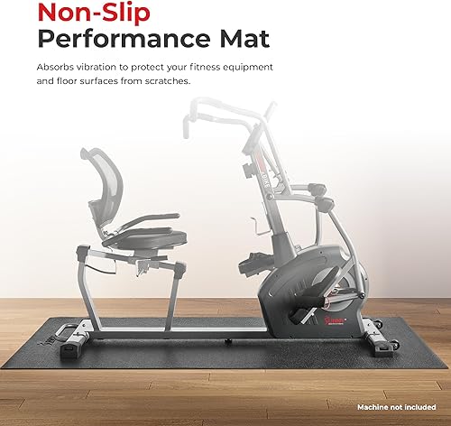 Miniatura 5 de Sunny Health & Fitness Non-Slip Home Gym Mat – Workout Floor Protection Foam Pad for Treadmill, Bike, Elliptical, Yoga and Exercise Equipment or