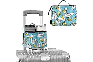 DOMIKING Duck Cup Holder for Stroller and Luggage - Blue and White