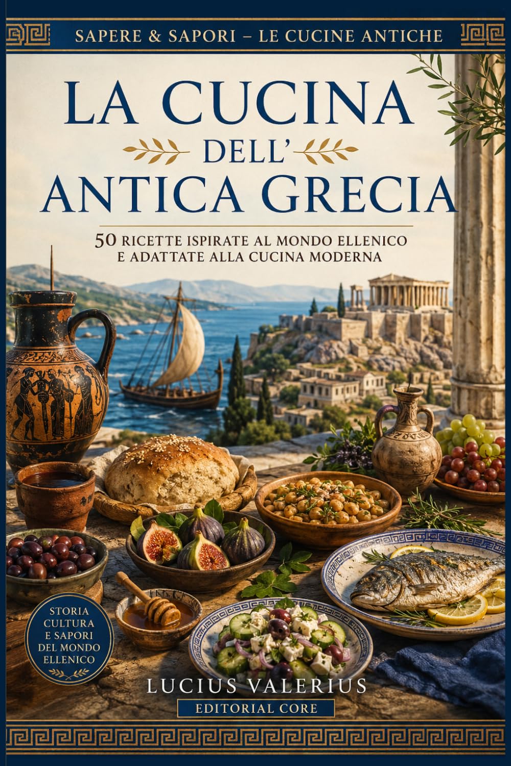 La Cucina dell’Antica Grecia: 50 Ricette Ispirate al Mondo Ellenico e Adattate alla Cucina Moderna