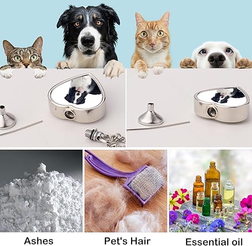 Miniatura 5 de Collar personalizado para cenizas, regalo conmemorativo para mascotas con texto fotográfico, recuerdo personalizado de joyería de cremación de