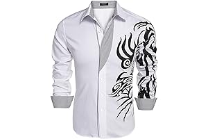 Men's Print Button Down Dress Shirt: An Ode to Style and Comfort