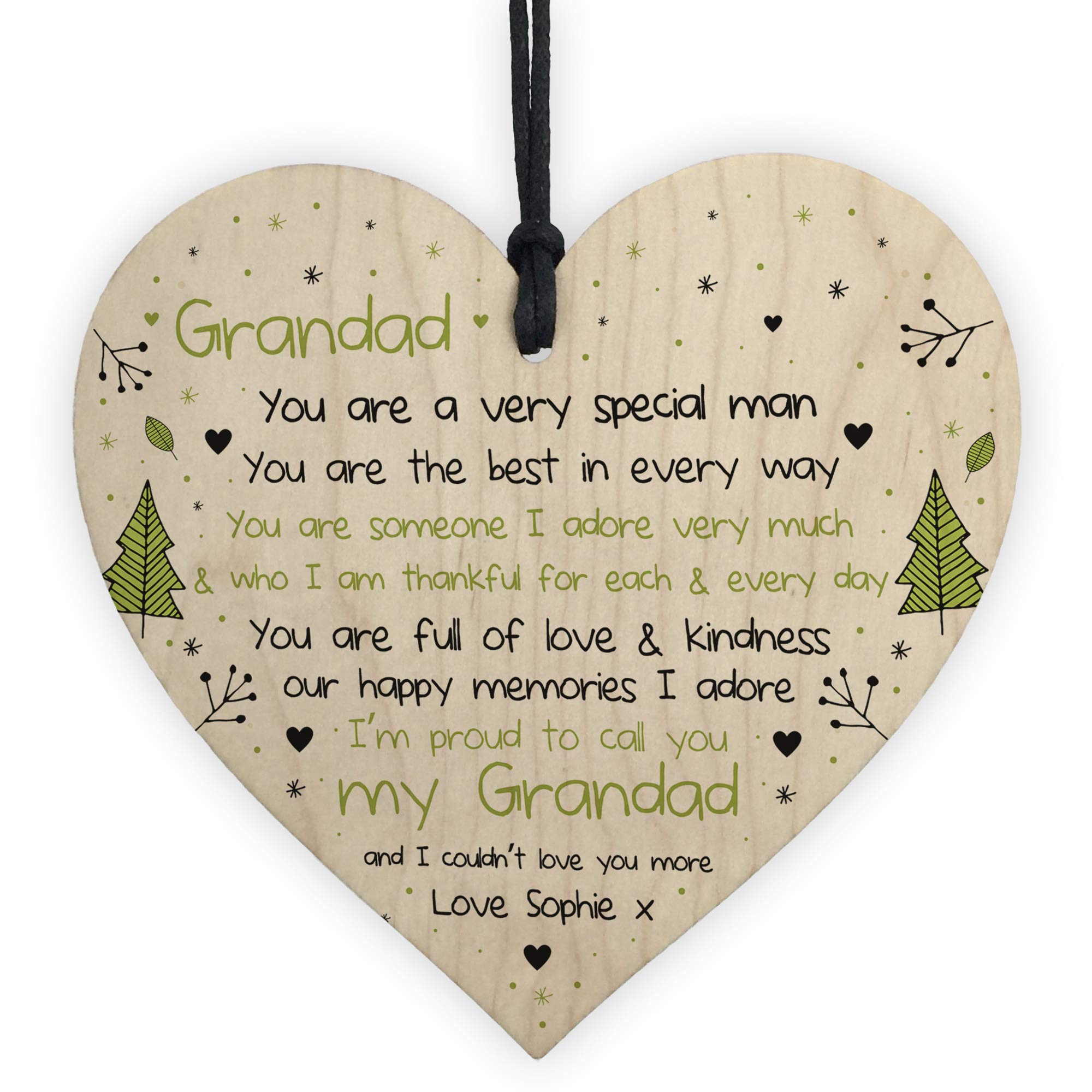 Grandad From Grandchildren Personalised Birthday Christmas For Dad Grandad