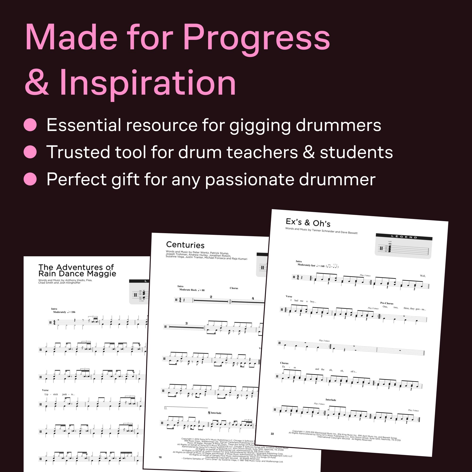 Drum Chart Hits: 30 Transcriptions of Popular Songs