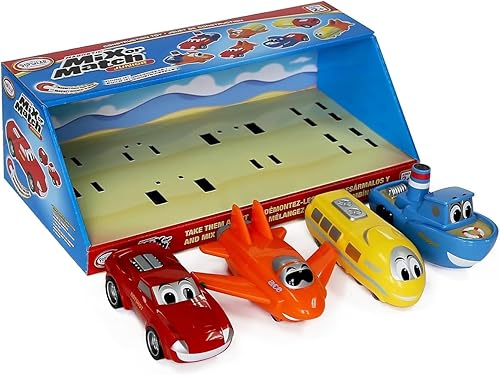 Miniatura 4 de Mix or Match Vehicles Junior, juego de juguete magnético, 8 piezas