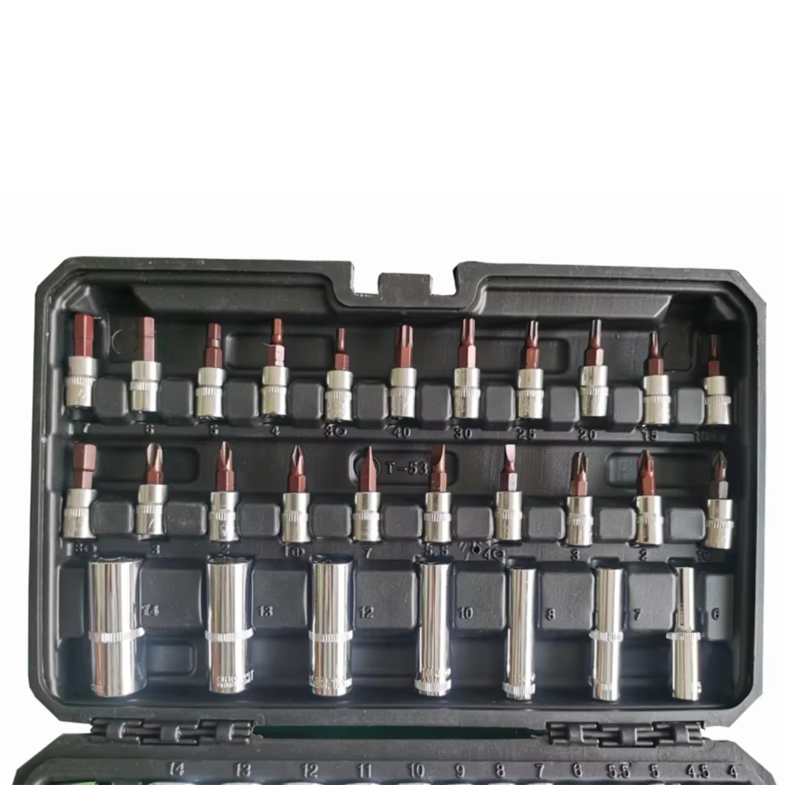 Set utensili professionali Strumenti Di Riparazione Automobili Accessori Hardware Se 53 Pezzi Kit Di A Bussola Utensili Manuali Con Chiavi A Bussola