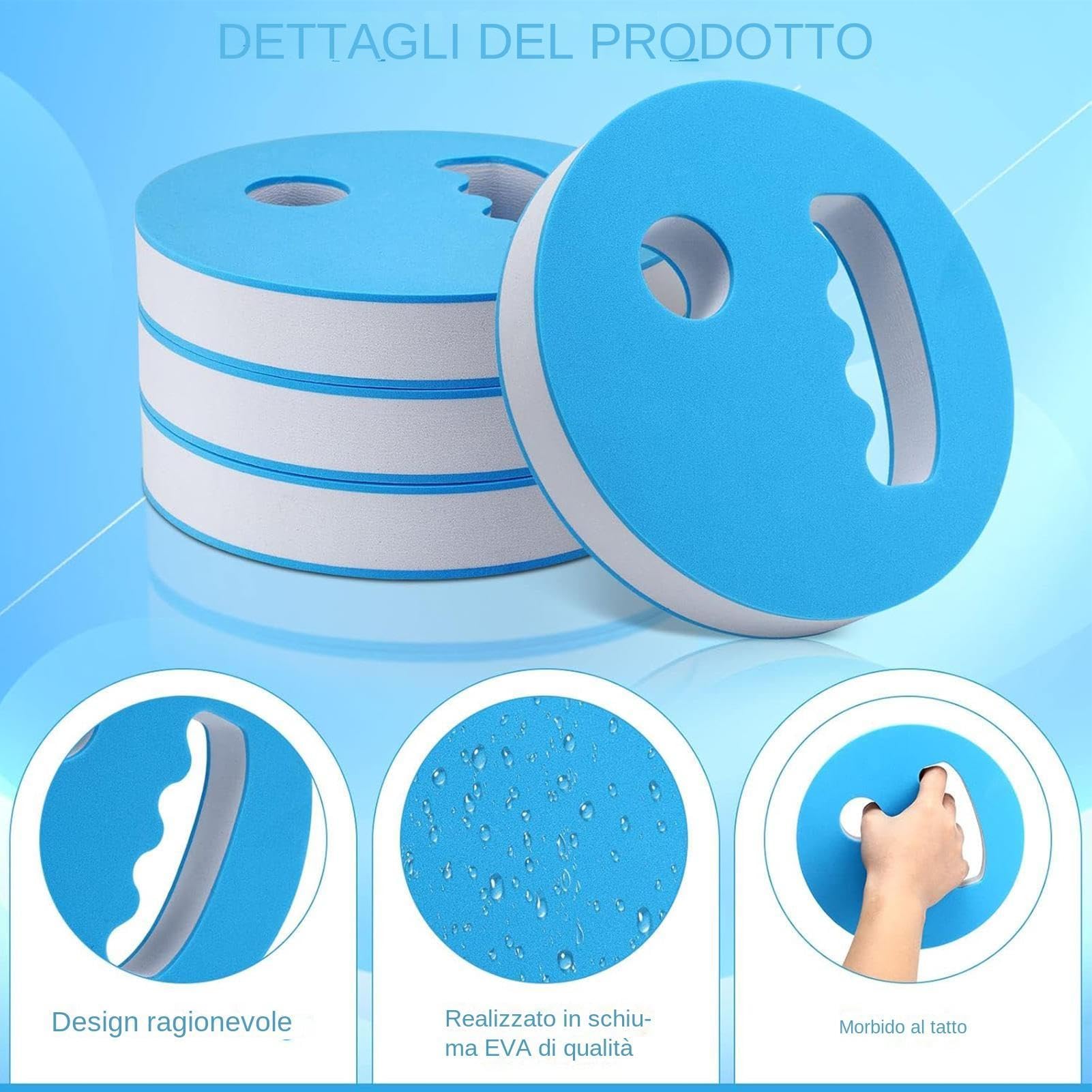 2 Pezzi Per Nuoto Per Principianti, Tavoletta Galleggiante Per Allenamento Di Nuoto Per Adulti E Bambini, Accessorio Per Allenamento Di Resistenza In Piscina, Ausilio Per Esercizi Di