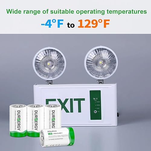 Miniatura 7 de DURNERGY D Batteries 4 Pack,LR20 1.5v D Baterías,Baterías tamaño D alcalinas