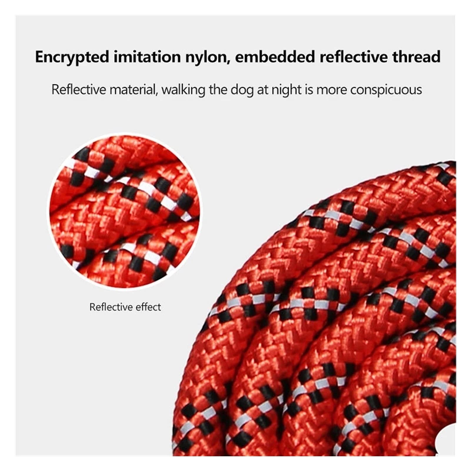 Guinzaglio for cani, guinzaglio retrattile for cani, guinzagli doppi in nylon Doppio cane luminoso staccabile Guinzaglio for addestramento a mano Catena riflettente for cuccioli Accessori for animali
