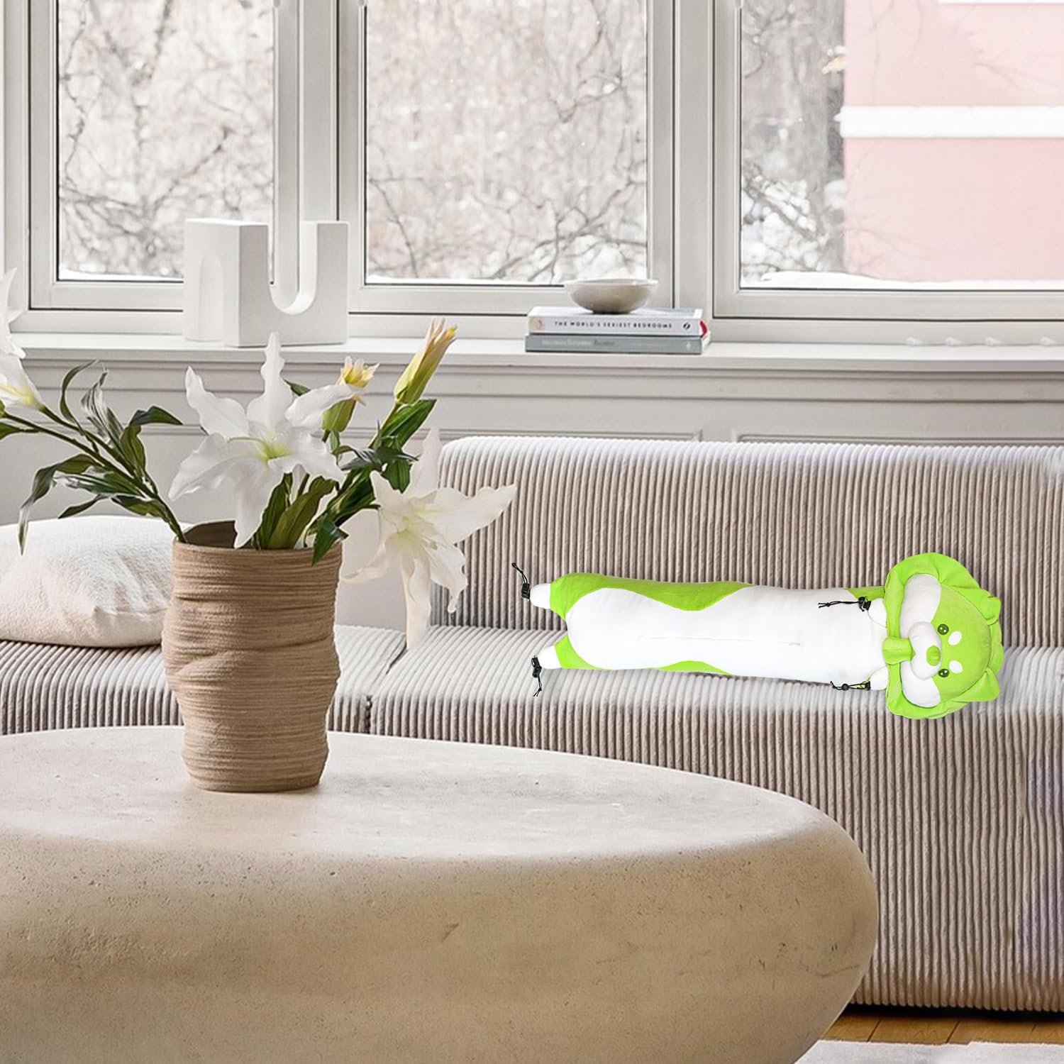 Corgi - Almohada de viaje convertible, soporte para el cuello rellenable y capucha oculta, ultra suave, portátil, linda almohada para perros para viajes/hogar.