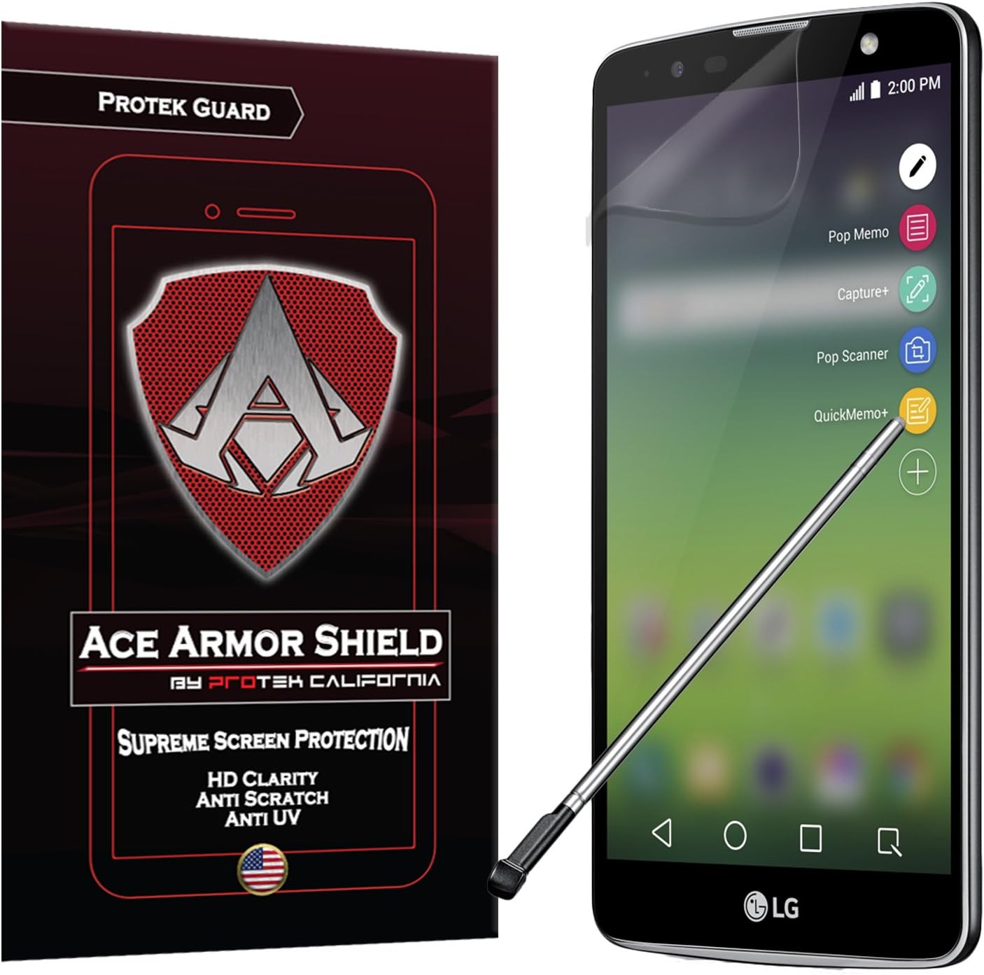 Ace Armor Shield Protek Guard Screen Protector for The LG