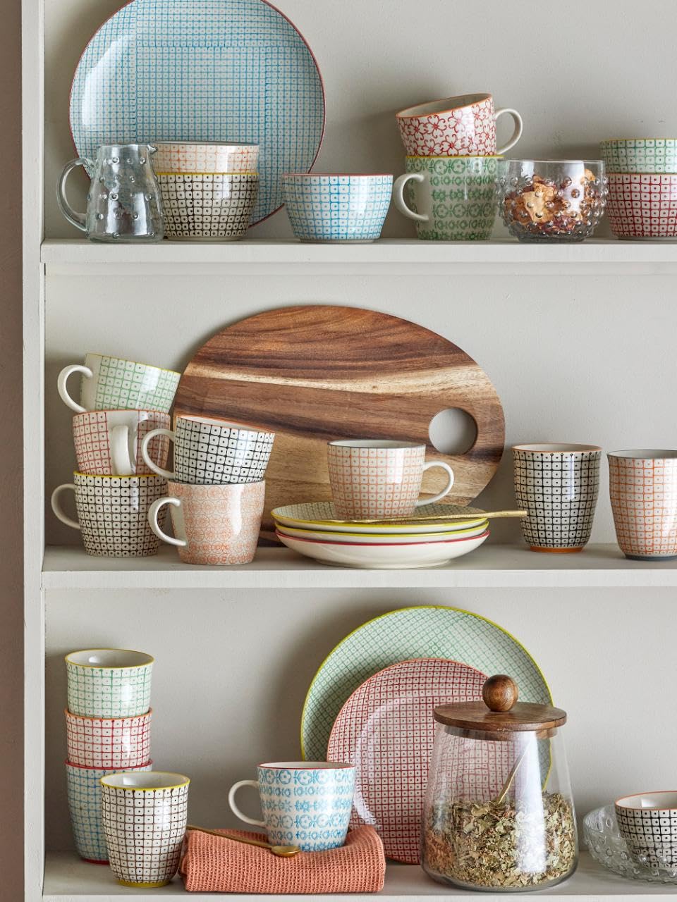 Bloomingville Carla - Tazas de cerámica (9,5 cm, 4 unidades)