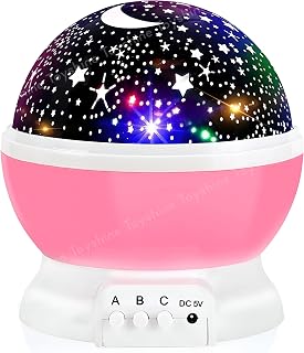 Toyshine Star Moon Night Light Lamp Projector with 12 Color Changing Lights Modes,360° Rotating Night Lamp Projection lamp... Price In India