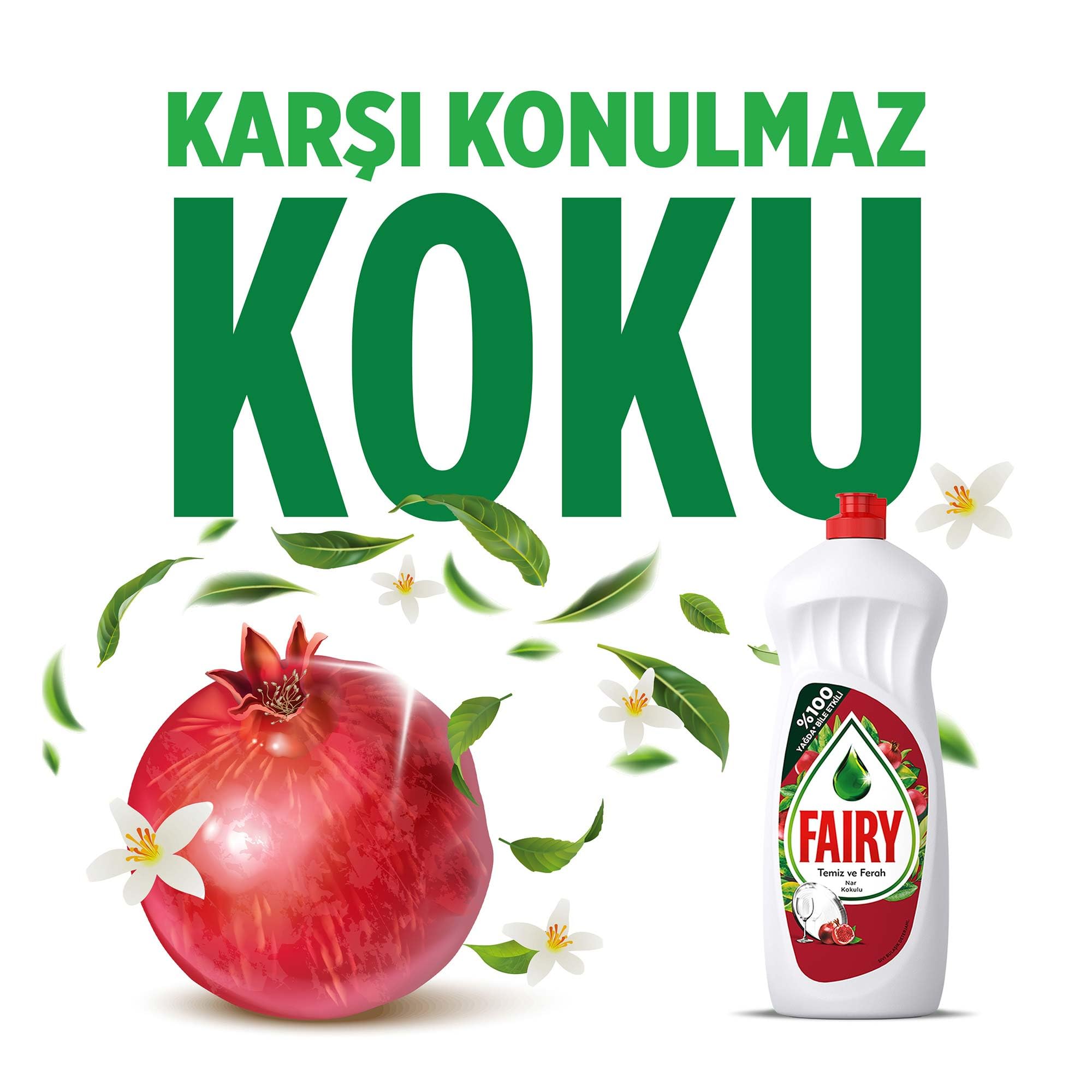 Fairy Temiz & Ferah Sıvı Bulaşık Deterjanı 650 ml Nar Kokulu