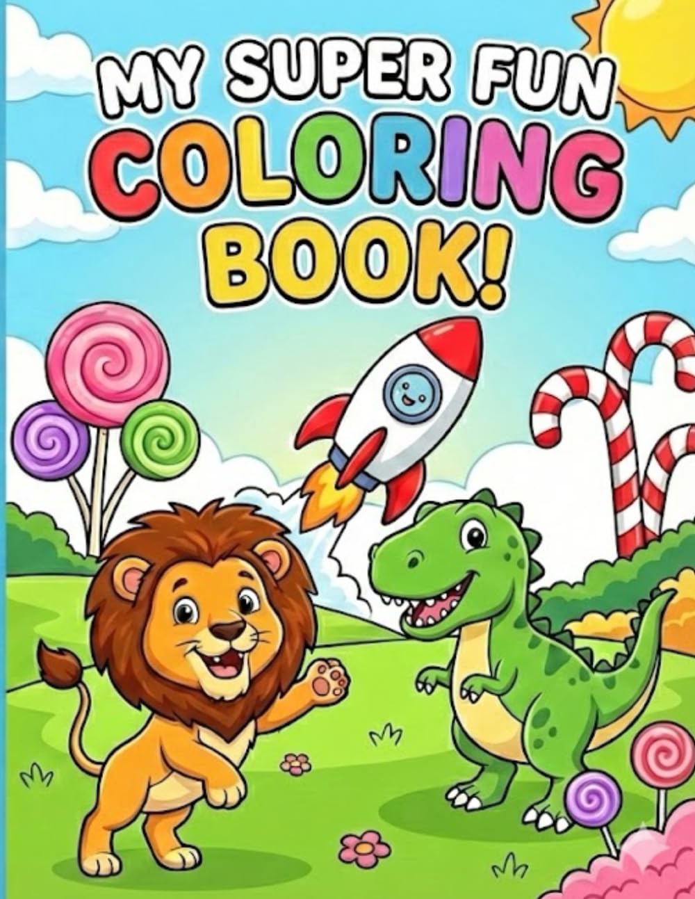 MY SUPER FUN COLORING BOOK: MY SUPER FUN COLORING BOOK