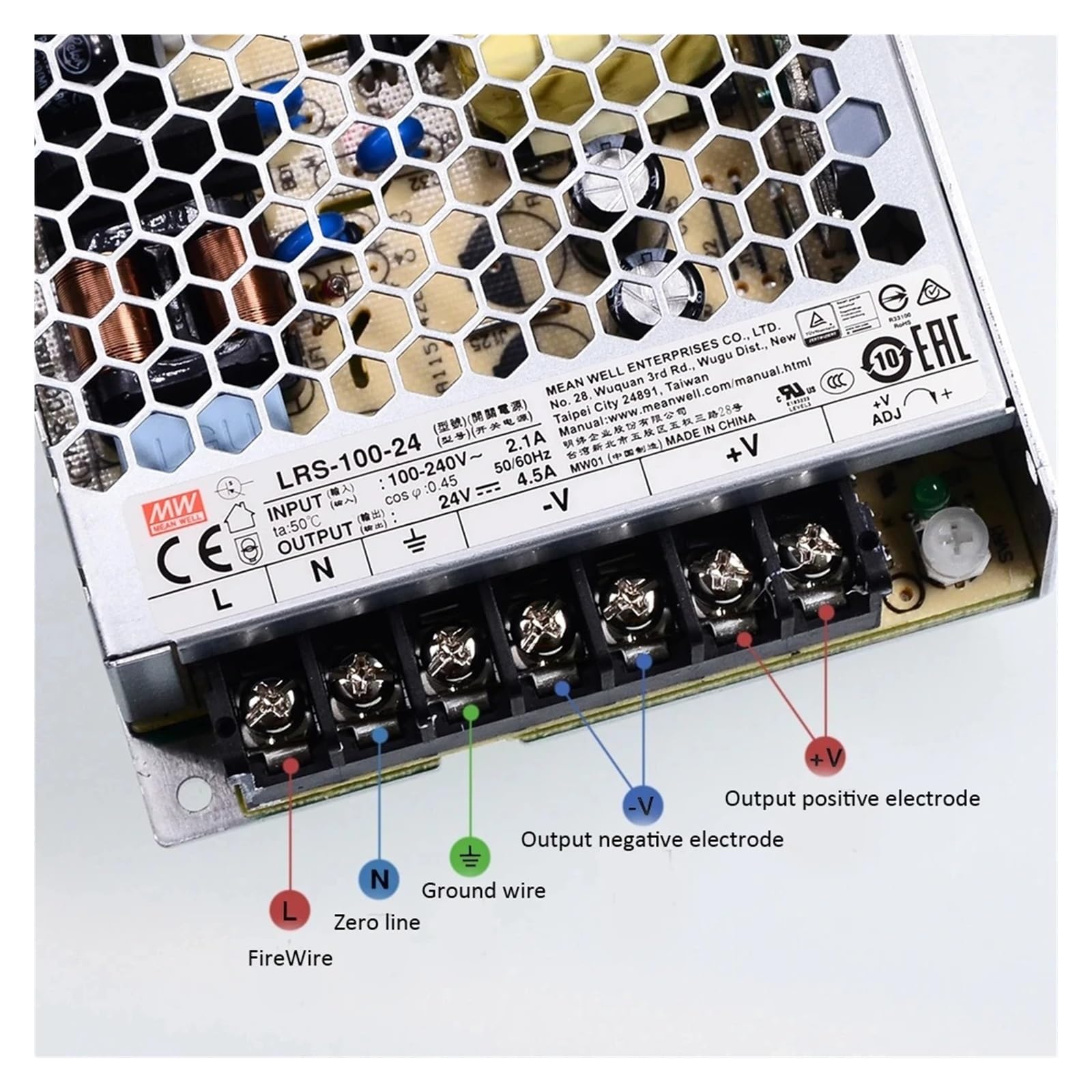 RS-15 RS-25 LRS-35 50 75 100 150 200 350 450 600 W 5V 12V 15V 24V 36V 48V Pojedynczy zasilacz przełączający LRS-350W(LRS-50)
