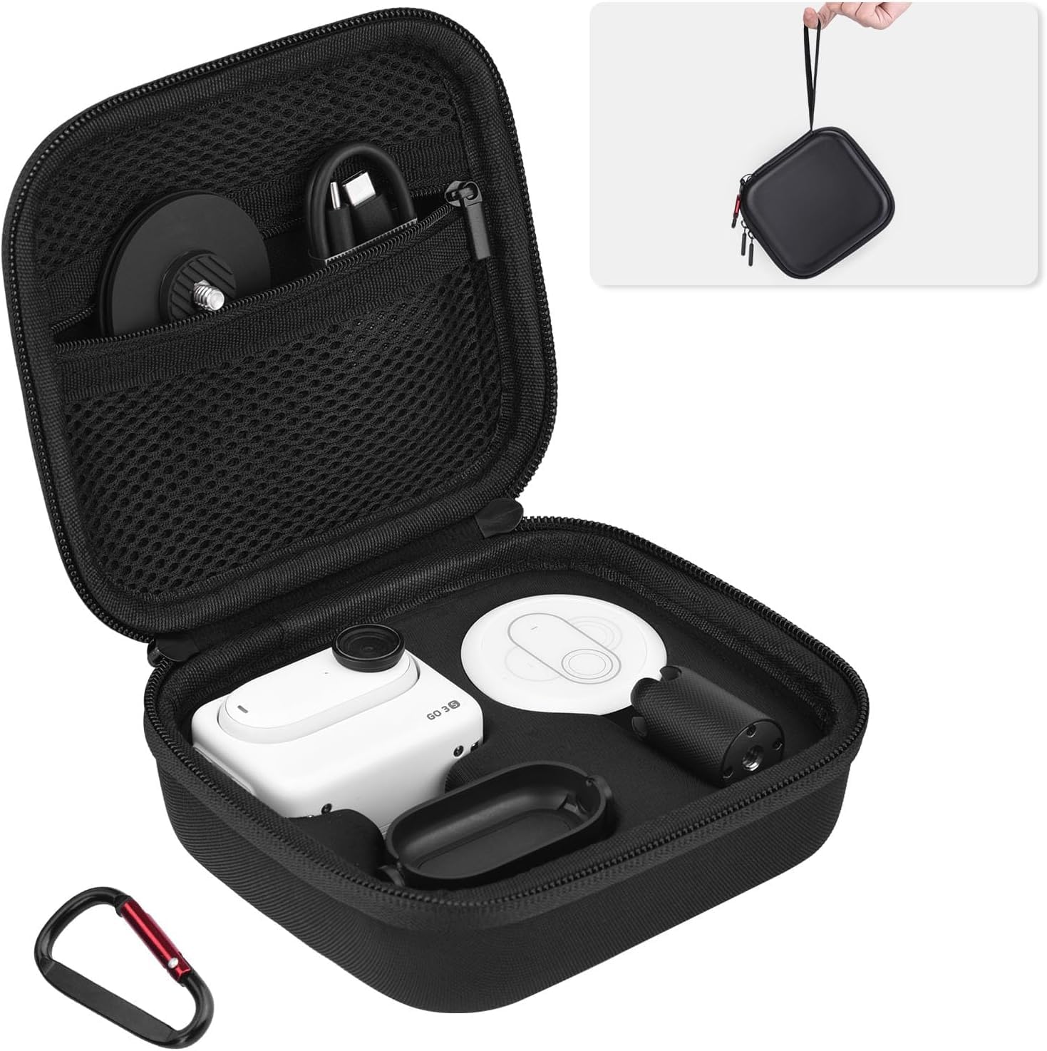 M.G.R.J® Portable Carrying Case Cover for DJI Osmo Nano Vlogging Camera (Hard|EVA|Black) — Amazon image 20