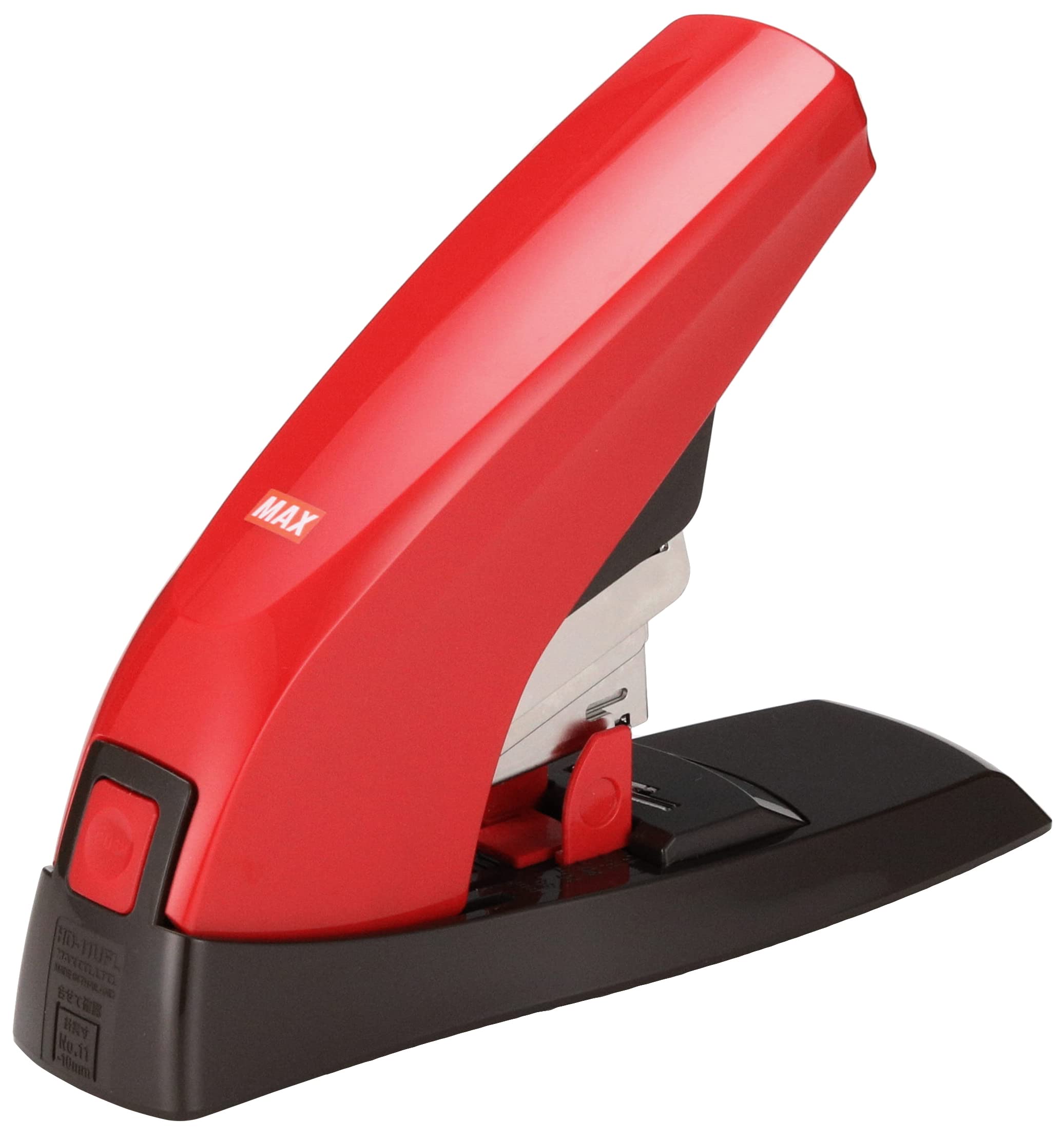 Grapadora Manual MAX VAIMO 80 VFL con grapado plano, roja