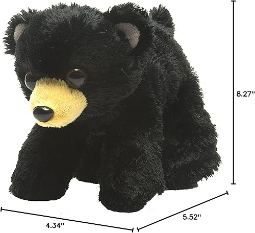 Miniatura 6 de Wild Republic Peluche de oso negro, regalos para niños, colección HugEms, 7 pulgadas