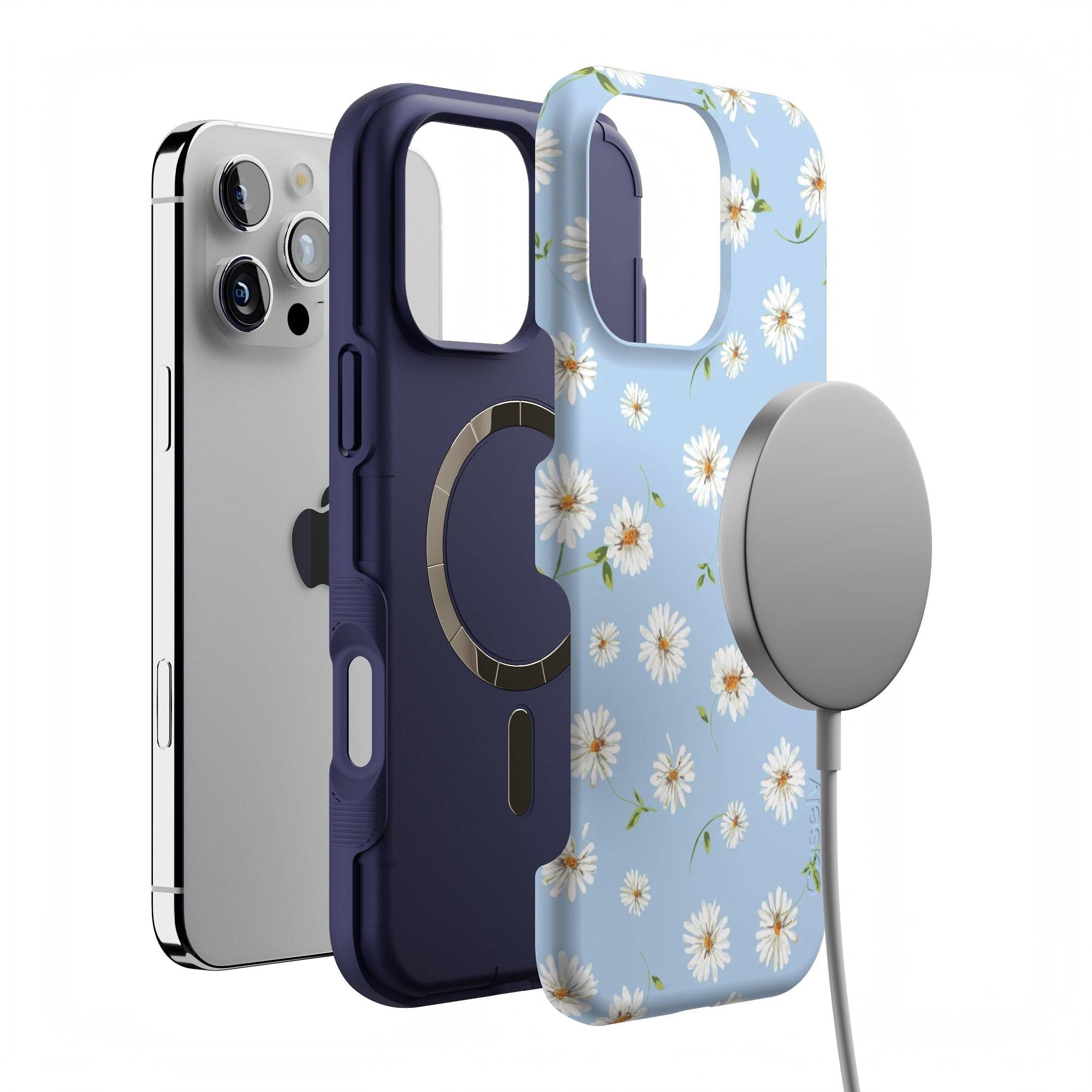 ケースティファイ　ハッピーデイジー　iPhone 16 Pro Max ケース Amazon.com: Casely iPhone 16 Pro Max Case | Daisy Daydream | Baby