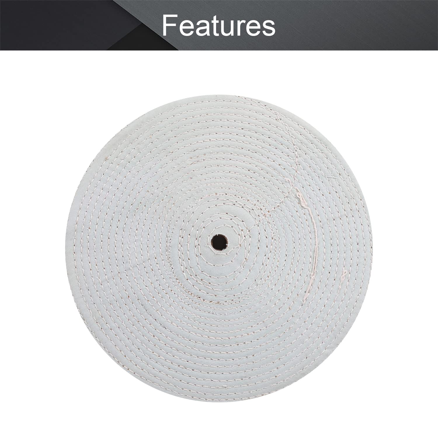 Utoolmart Lot de 4 disques de polissage en coton pour collecteur Aluminium Acier inoxydable Chrome 250 mm