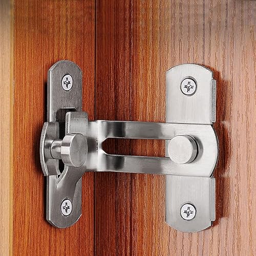 Miniatura 7 de Pestillo deslizante de acero inoxidable para puerta abatible, pestillo de ángulo recto 90, cerradura de puerta de seguridad Ventana móvil puertas