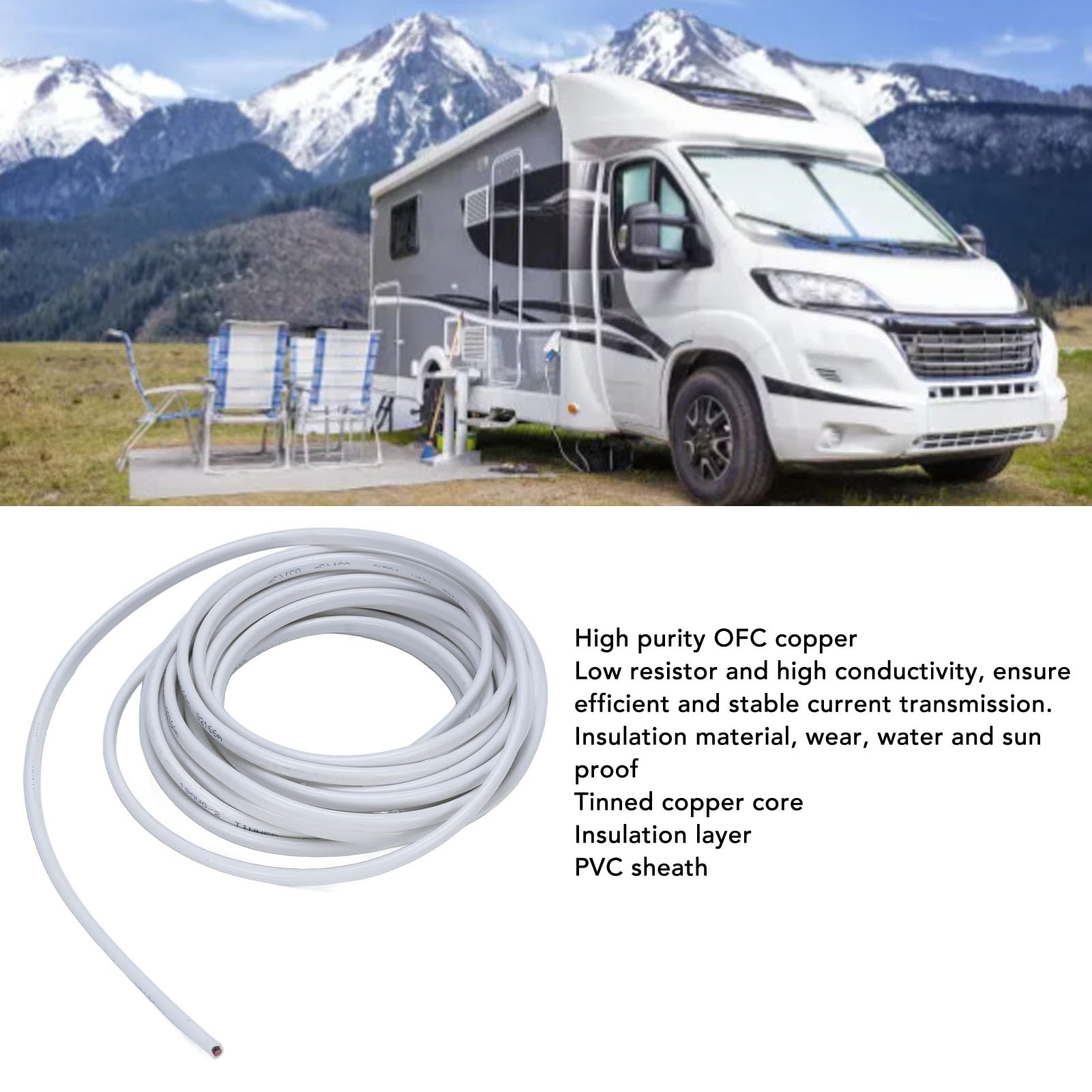 18 Gauge Marine Wire OFC 20ft 600V Marine Grade Insulated Boat Yacht RV