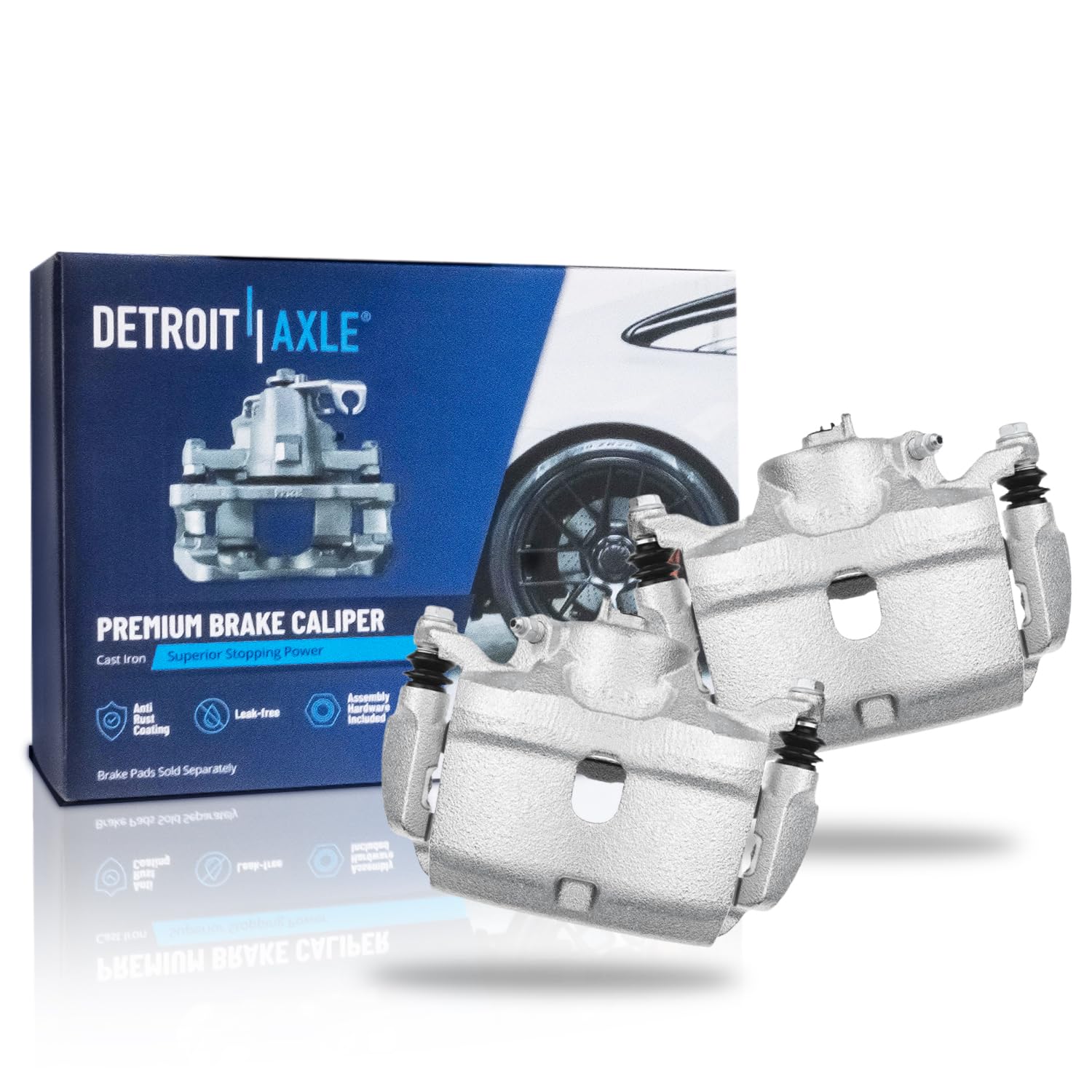 Detroit Axle - Front Brake Calipers for Honda Accord Civic Fit CR-Z