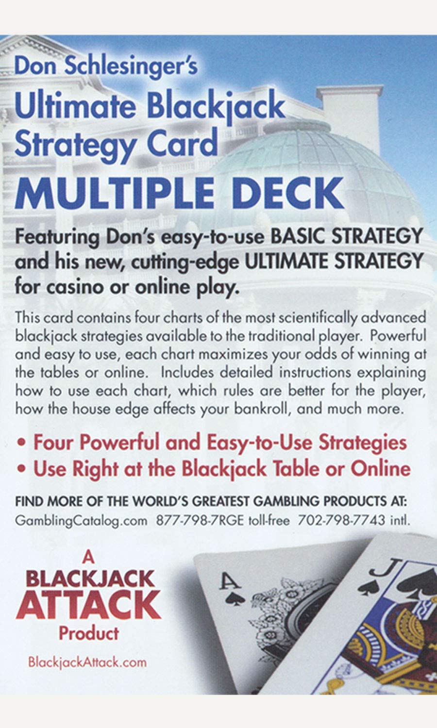 Ultimate Blackjack Strategy Card: Multi-Deck