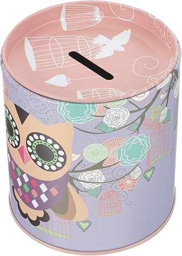 Hucha de búho para niñas, alcancía para monedas para hojalata, hucha para almacenamiento, ahorro de dinero, alcancía personalizada, jarra de dinero